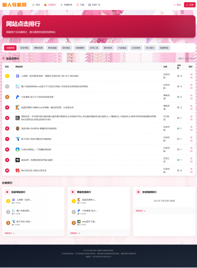 图片[2]-优茗导航系统二次元模板开源版-逍遥资源网