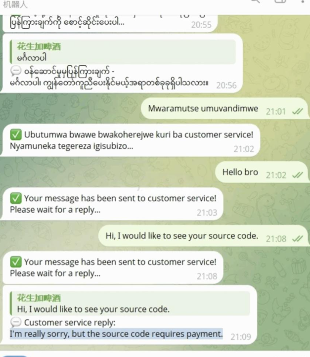图片[3]-Telegram AI全自动翻译客服机器人源码/带视频搭建教程-逍遥资源网