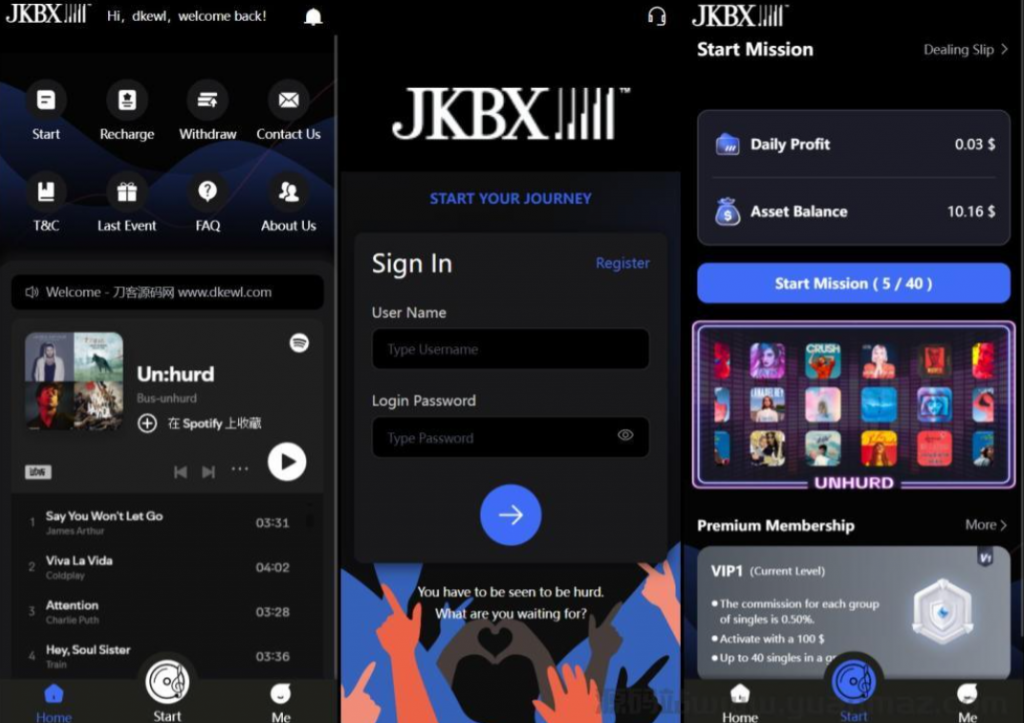 JKBX海外音乐抢单系统源码 Thinkphp框架 附教程-逍遥资源网