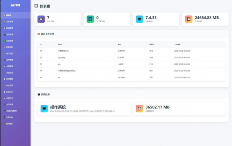 临时文件快传系统源码 全开源附教程-逍遥资源网