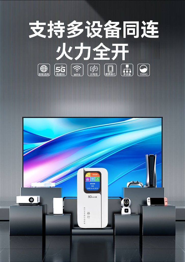 图片[8]-格行5G无线随身路由器旅游上网新款宿舍户外车载屏幕便携彩屏-逍遥资源网