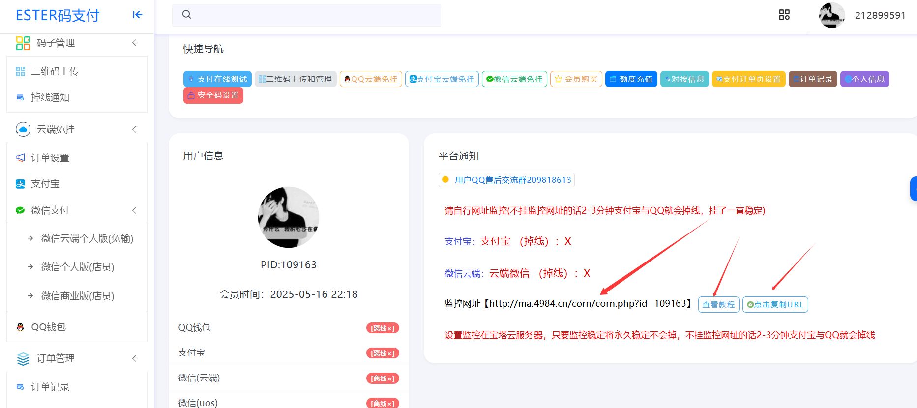 樱花码支付宝塔监控URL教程,QQ20250514-064142.png,码支付网址监控,第1张